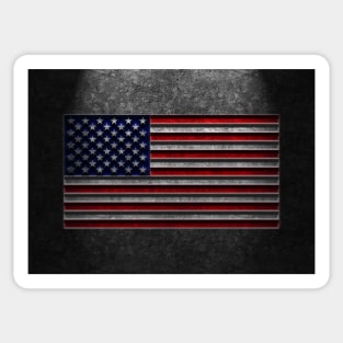 American Flag Stone Texture Sticker